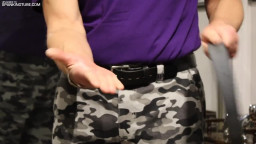 hands, 2 spankinc rubber school strap